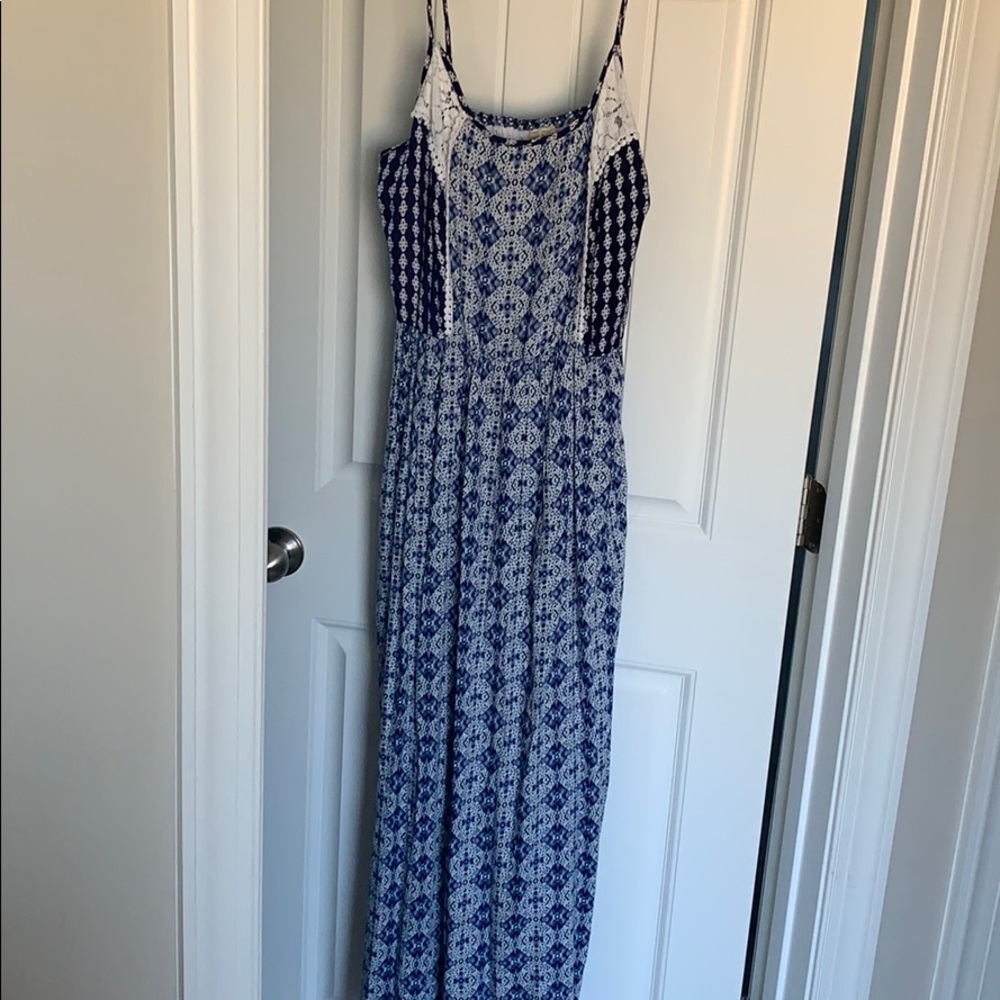 Patterned maxi dress XL